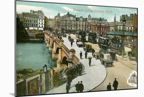 Early View of Glasgow Bridge, Scotland-null-Mounted Art Print