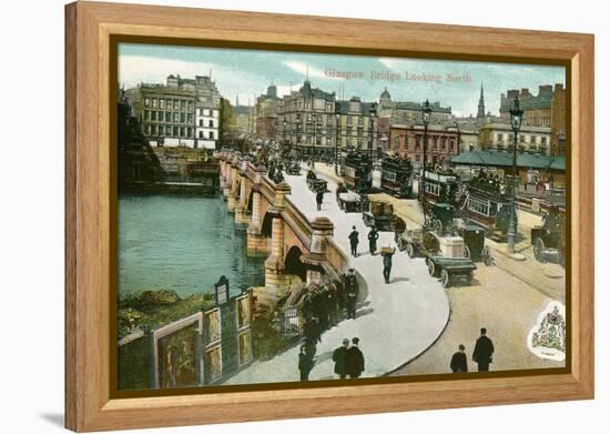 Early View of Glasgow Bridge, Scotland-null-Framed Stretched Canvas