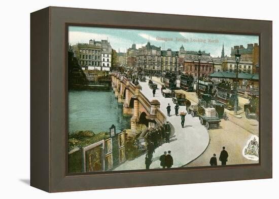 Early View of Glasgow Bridge, Scotland-null-Framed Stretched Canvas