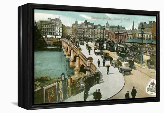 Early View of Glasgow Bridge, Scotland-null-Framed Stretched Canvas