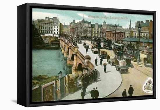 Early View of Glasgow Bridge, Scotland-null-Framed Stretched Canvas