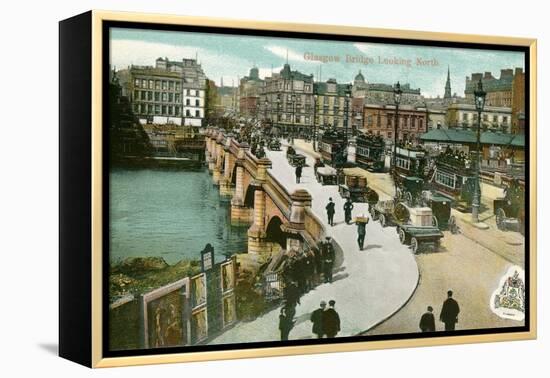 Early View of Glasgow Bridge, Scotland-null-Framed Stretched Canvas