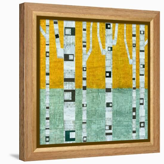 Early Winter Birches-Michelle Calkins-Framed Stretched Canvas