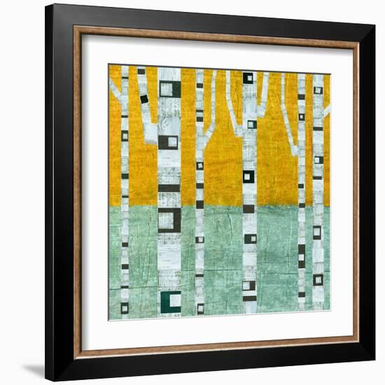 Early Winter Birches-Michelle Calkins-Framed Art Print