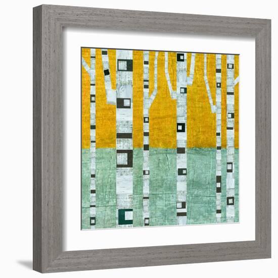 Early Winter Birches-Michelle Calkins-Framed Art Print