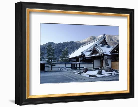 Early winter morning in Tenryu-ji Temple, UNESCO World Heritage Site, Kyoto, Japan, Asia-Damien Douxchamps-Framed Photographic Print