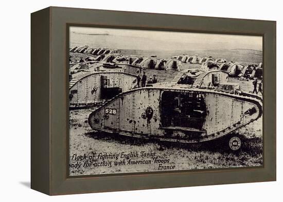 Early World War I Tanks-null-Framed Stretched Canvas