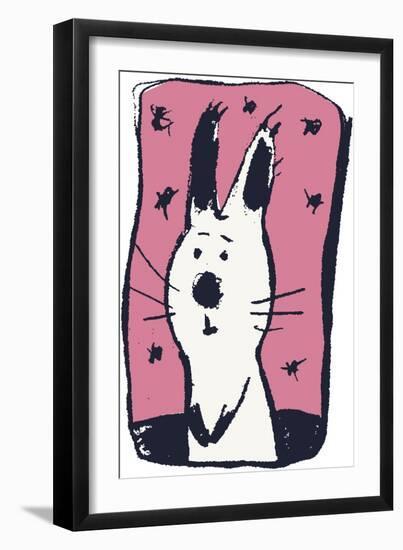 Earnest Rabbit-Carla Martell-Framed Giclee Print
