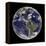 Earth and Four Storm Systems-Stocktrek Images-Framed Premier Image Canvas