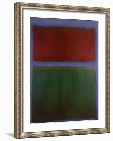 Earth and Green-Mark Rothko-Framed Art Print