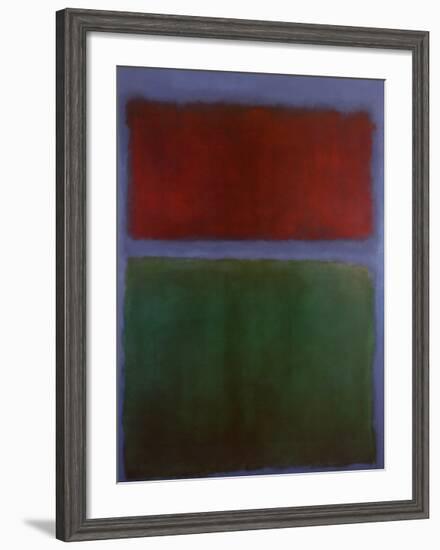 Earth and Green-Mark Rothko-Framed Art Print