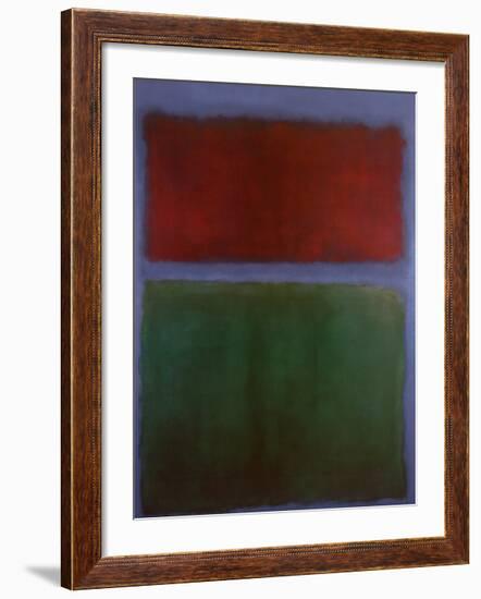 Earth and Green-Mark Rothko-Framed Art Print