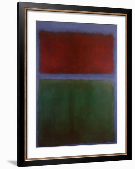 Earth and Green-Mark Rothko-Framed Art Print