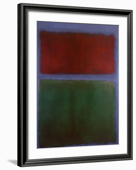 Earth and Green-Mark Rothko-Framed Art Print