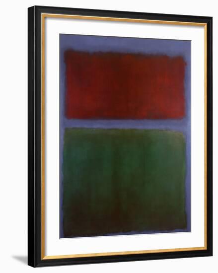 Earth and Green-Mark Rothko-Framed Art Print