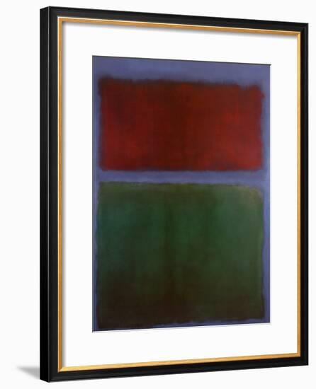 Earth and Green-Mark Rothko-Framed Art Print