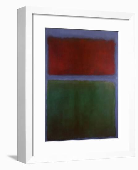 Earth and Green-Mark Rothko-Framed Art Print