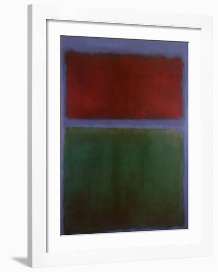 Earth and Green-Mark Rothko-Framed Art Print