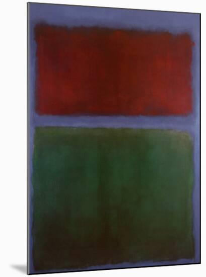 Earth and Green-Mark Rothko-Mounted Art Print