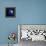 Earth and Moon in Outer Space with Rising Sun and Flying Meteorites-null-Framed Stretched Canvas displayed on a wall