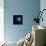 Earth and Moon in Outer Space with Rising Sun and Flying Meteorites-null-Framed Stretched Canvas displayed on a wall