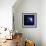 Earth and Moon in Outer Space with Rising Sun and Flying Meteorites-null-Framed Art Print displayed on a wall