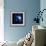 Earth and Moon in Outer Space with Rising Sun and Flying Meteorites-null-Framed Premium Giclee Print displayed on a wall