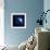 Earth and Moon in Outer Space with Rising Sun and Flying Meteorites-null-Framed Premium Giclee Print displayed on a wall