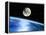 Earth And Moon-Julian Baum-Framed Premier Image Canvas