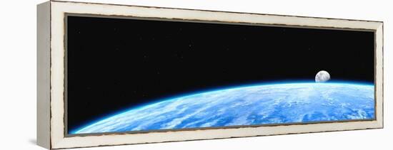 Earth And Moon-Chris Butler-Framed Premier Image Canvas