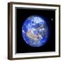 Earth And Moon-Detlev Van Ravenswaay-Framed Premium Photographic Print