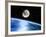 Earth And Moon-Julian Baum-Framed Photographic Print