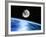 Earth And Moon-Julian Baum-Framed Photographic Print