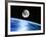 Earth And Moon-Julian Baum-Framed Photographic Print