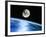 Earth And Moon-Julian Baum-Framed Photographic Print