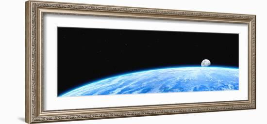 Earth And Moon-Chris Butler-Framed Photographic Print