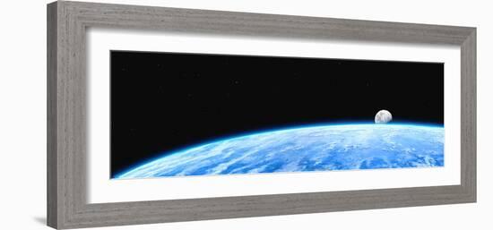 Earth And Moon-Chris Butler-Framed Photographic Print