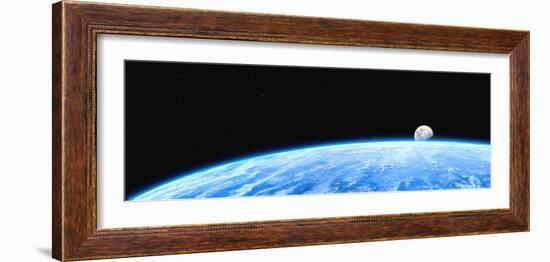 Earth And Moon-Chris Butler-Framed Photographic Print