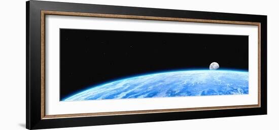 Earth And Moon-Chris Butler-Framed Photographic Print