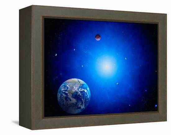 Earth and Sun-Ron Russell-Framed Premier Image Canvas