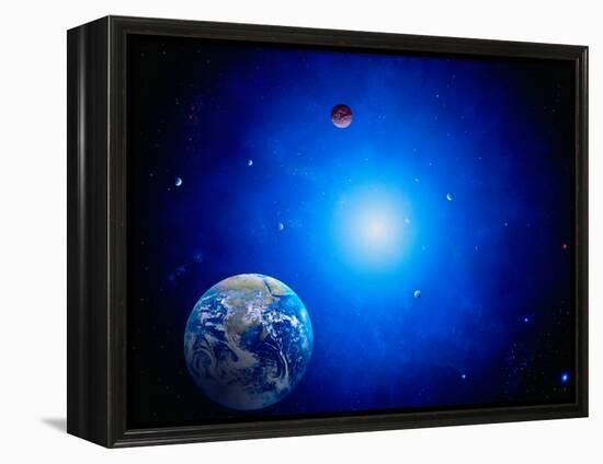 Earth and Sun-Ron Russell-Framed Premier Image Canvas