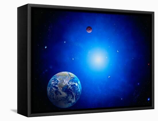 Earth and Sun-Ron Russell-Framed Premier Image Canvas