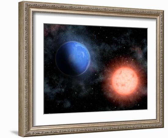 Earth And Sun-alanuster-Framed Art Print