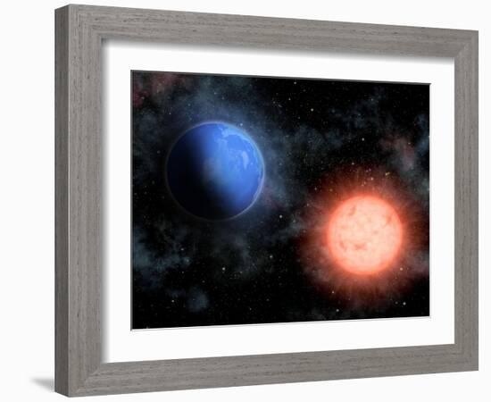 Earth And Sun-alanuster-Framed Art Print