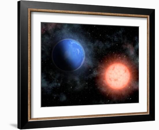 Earth And Sun-alanuster-Framed Art Print