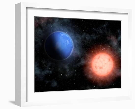 Earth And Sun-alanuster-Framed Art Print