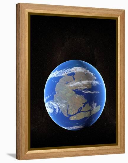 Earth At Time of Pangea-Christian Darkin-Framed Premier Image Canvas