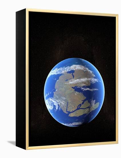 Earth At Time of Pangea-Christian Darkin-Framed Premier Image Canvas