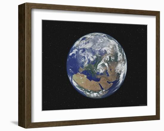 Earth Centered on Europe-Stocktrek Images-Framed Photographic Print