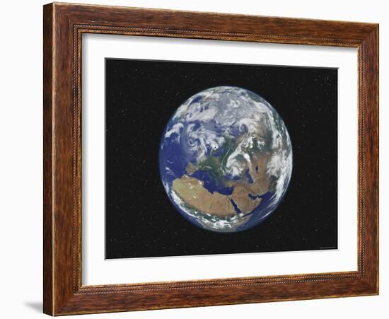 Earth Centered on Europe-Stocktrek Images-Framed Photographic Print